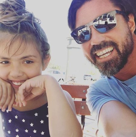 Aaron Phypers with his daughter Eloise Joni Richards.